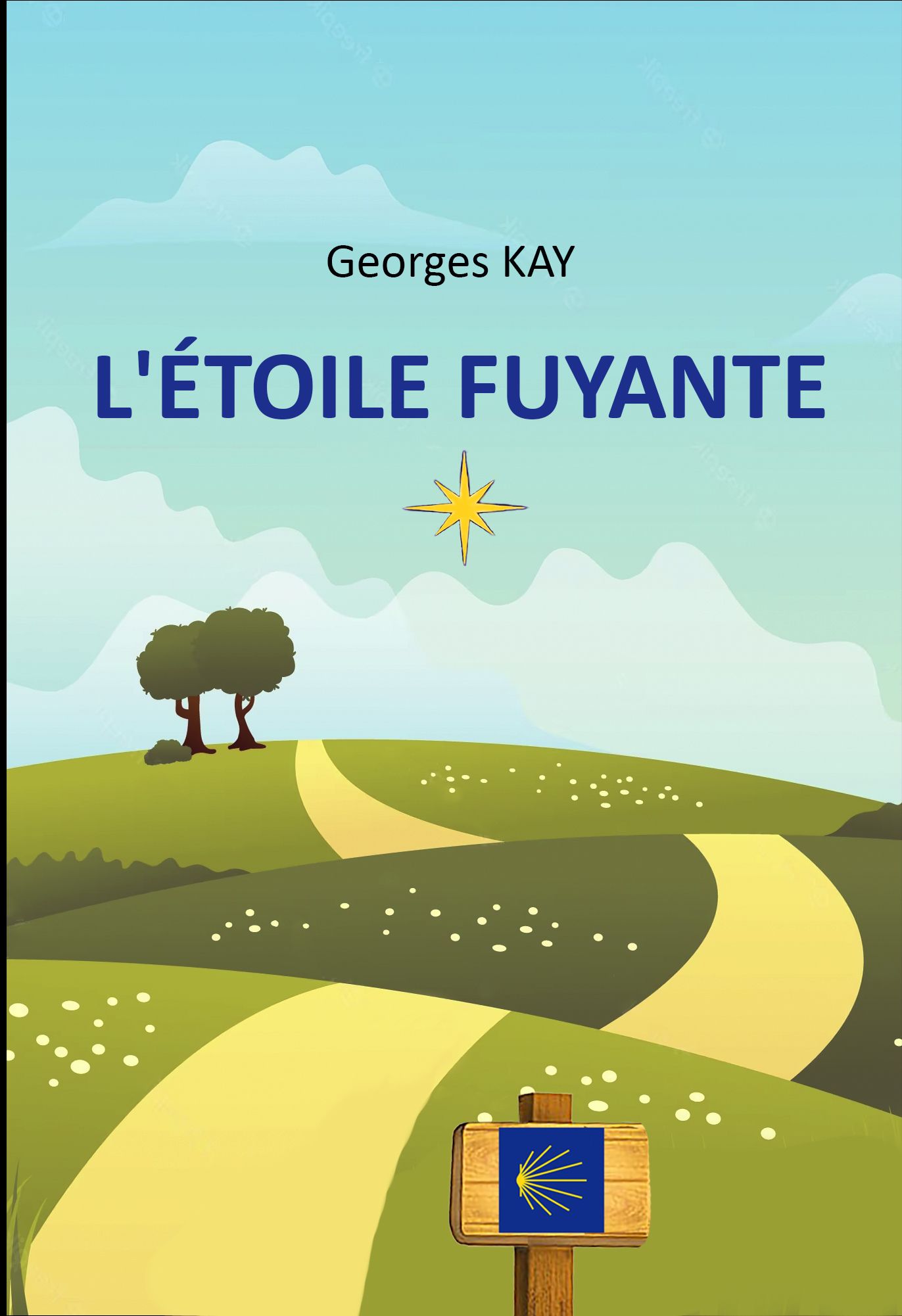 livre l'étoile fuyante surble chemin de compostelle